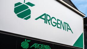 Vilvoorde, Flemish Brabant, Belgium - May 14, 2024 - Sign and facade of an Argenta banking agency