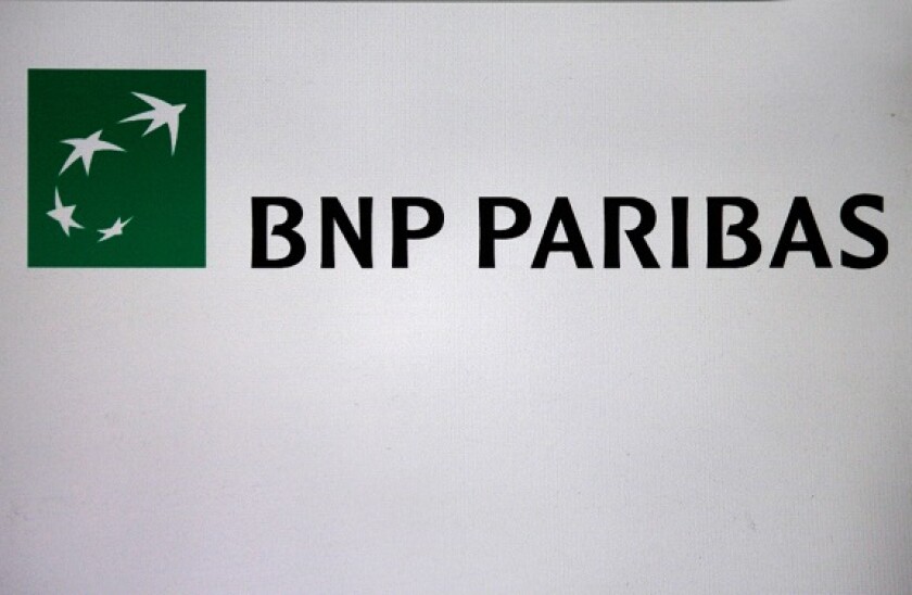 Markenname: "BNP Paribas", Berlin.