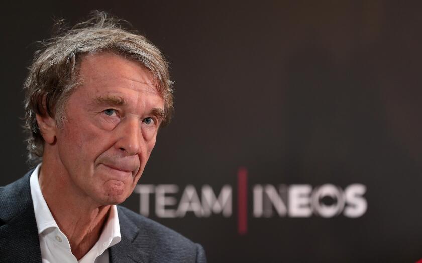 Team INEOS Owner Sir Jim Ratcliffe during a press conference to launch Team INEOS at The Fountaine Free in Linton, Yorkshire.