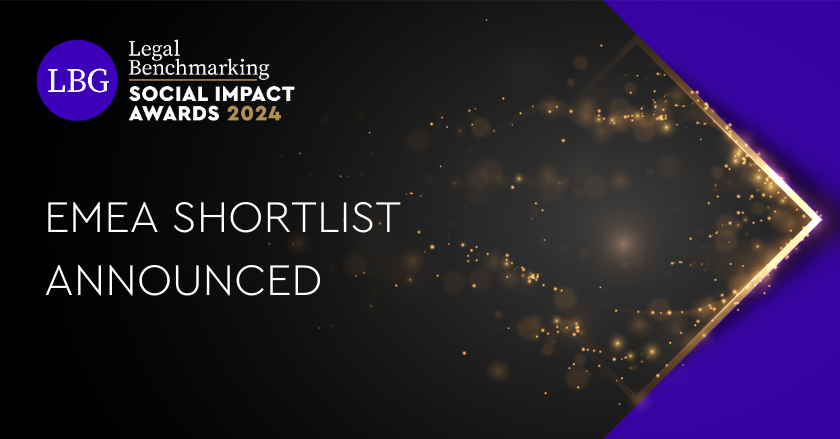 Legal Benchmarking Group’s Social Impact EMEA Awards 2024