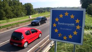 Iffezheim, Germany, car en route to Germany and to France