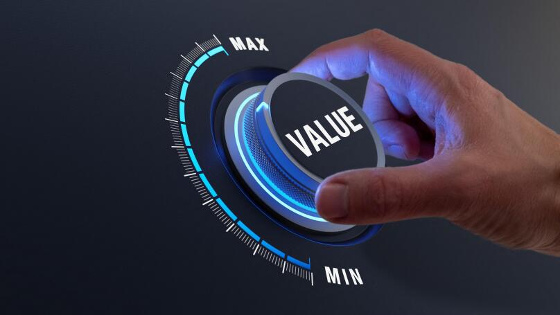 Increase value business or finance concept. Growth and performance development.