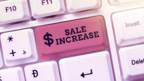 Handwriting text Sale Increase. Business approach Average Sales Volume has Grown Boost Income from Leads Abstract Programmer Typing Antivirus Codes