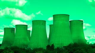 Greenwashing of the coal industry, conceptual image