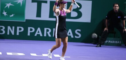 Samantha Stosur of Australia TEB BNP Paribas WTA Championships Day 4 - Li Na vs Samantha Stosur - at Sinan Erdem Dome Istanbul,