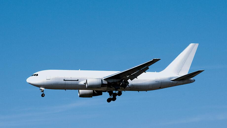 Blank White Airplane