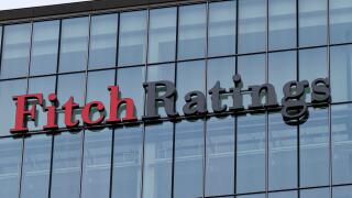 United Kingdom, London, Fitch Rating facade