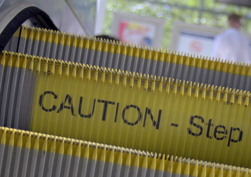 Caution step sign from Alamy 2Nov23 crop 575x375