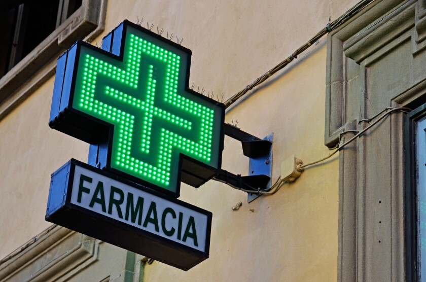 Italian pharmacy from Alamy 19 Dec 2022