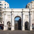 Marble Arch on a sunny winter day in London, England