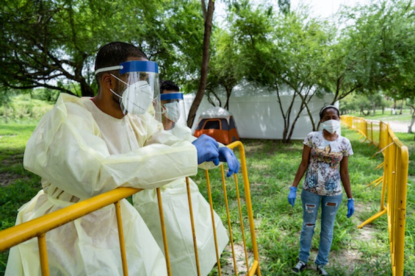 Mexico, camp, Matamoros, Covid-19, coronavirus, LatAm, 575