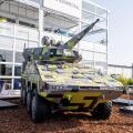 BOXER Skyranger 30, anti-aircraft tank. Short-range air defense assault system from Rheinmetall. at ILA Berlin