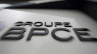 The BPCE bank logo is seen outside their headquarters in Paris, September 24, 2015. A French court on Thursday acquitted BPCE bank Chairman Francois Perol of accusations of having an illegal conflict of interest when he was appointed head of France's seco