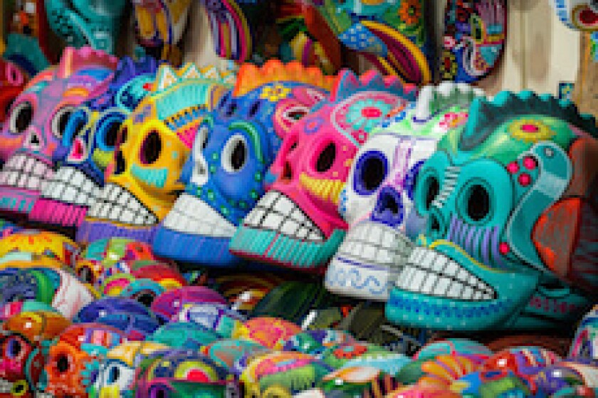 Mexico, skulls, Famsa, shop, retail, day of the dead, San Miguel de Allende, LatAm, restructuring, default