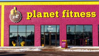 Marion - Circa January 2018: Planet Fitness local gym and workout center. Planet Fitness markets itself as a Judgment Free Zone