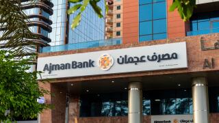 Ajman Bank in ?Al Marfa Tower in Rigga Al Buteen in Dubai City, United Arab Emirates.