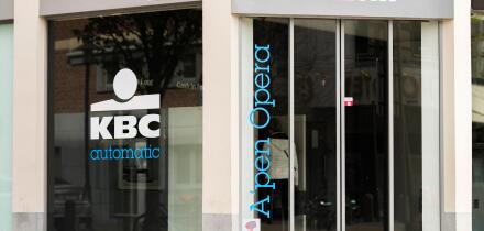 KBC bank at Anneessens straat in Antwerp