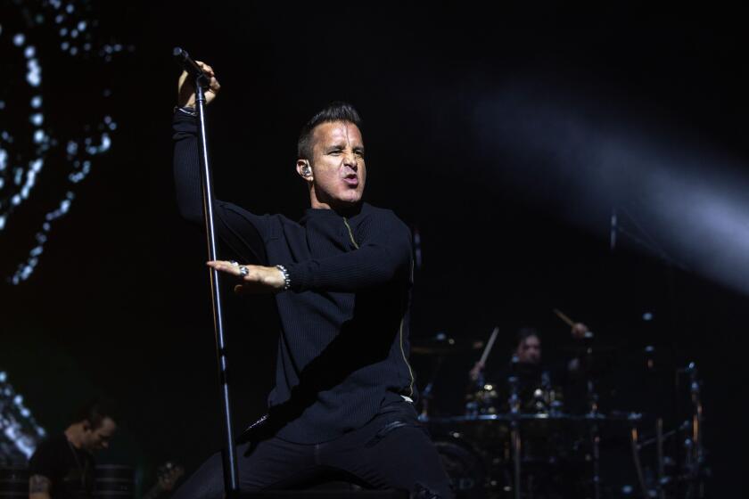 Indio, USA. 26th Apr, 2025. Scott Stapp of Creed during the Stagecoach Music Festival at Empire Polo Club on April 26, 2025, in Indio, California (Photo by Daniel DeSlover/Sipa USA) Credit: Sipa USA/Alamy Live News