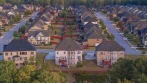 Large Houses in Subdivision, Mountain Park, Georgia