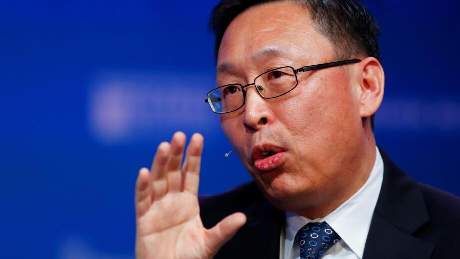 Jingdong Hua, Vice President and Treasurer at The World Bank, speaks during the Milken Institute's 22nd annual Global Conference in Beverly Hills, California, U.S., May 1, 2019.  REUTERS/Mike Blake