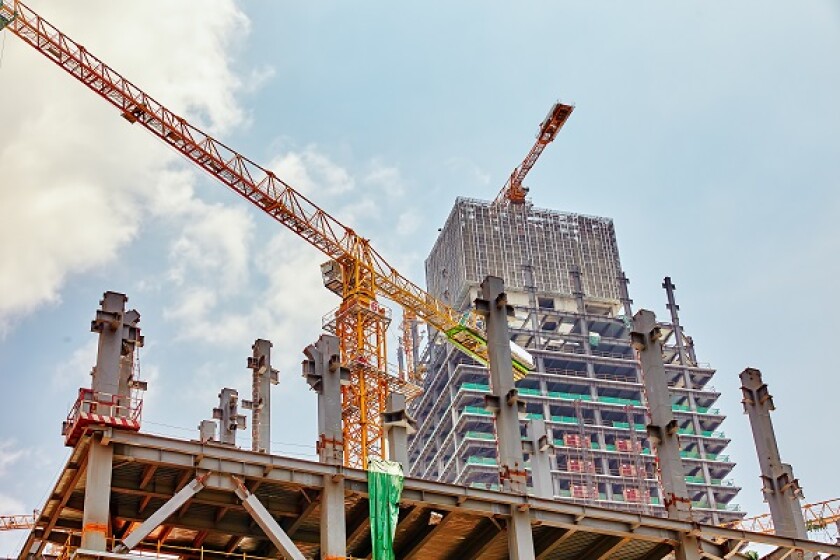 Skyscraper Building under construction.