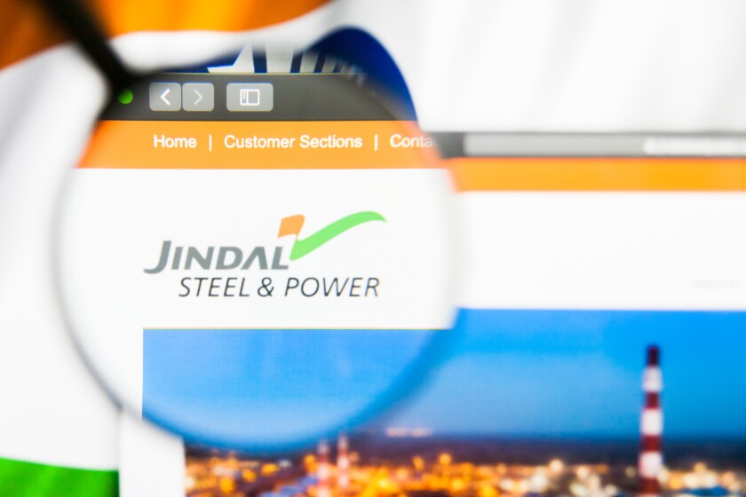 Jindal Steel and Power logo visible on display screen-adobe-Dec2021