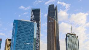 Riyadh, Saudi Arabia - Mar 25 2024,King Abdullah Financial District  , KAFD business towers