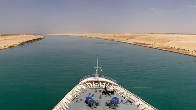 Ship in the Suez Canal