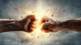Conflict fist clash boxing fight fotolia