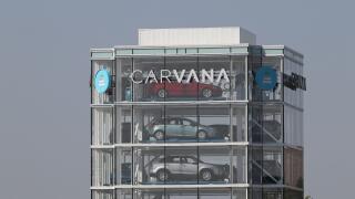 Indianapolis - Circa September 2020: Carvana used car vending machine. Carvana is an online only preowned and used car dealership.
