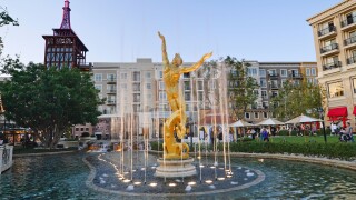 The Americana at Brand outdoor shopping mall in California.