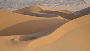 Massive sand dunes of the Empty Quarter desert, covering large area in UAE, KSA and Oman