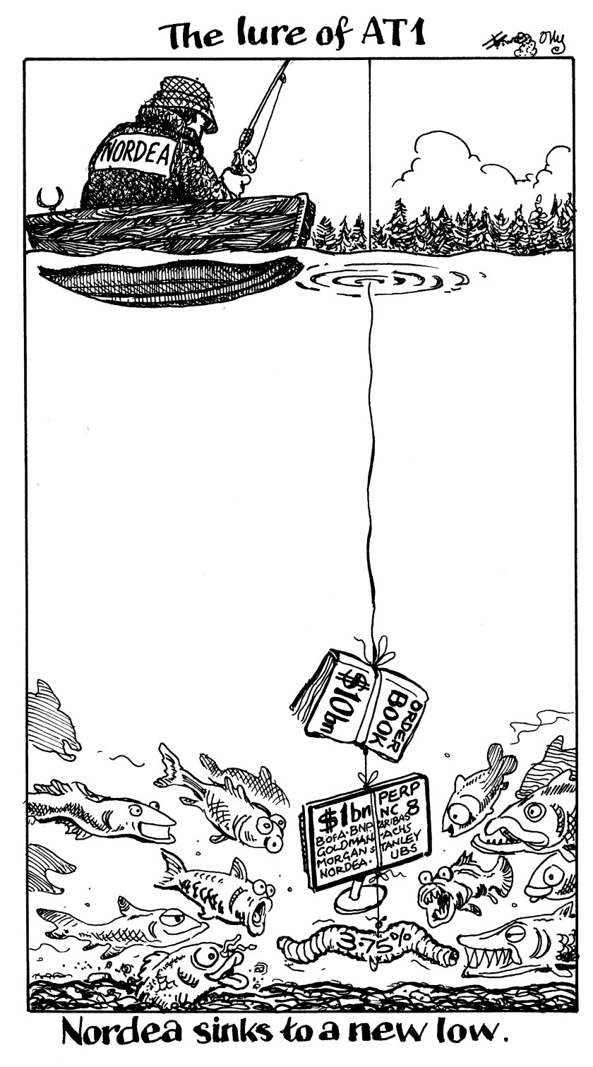 Nordea sinks to a new low