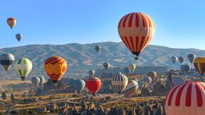 Hot Air Balloons in the Sky of Cappadocia Turkiye