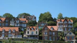Traditional French houses on the hill