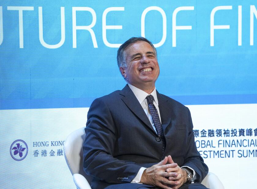 Daniel Pinto, President and Chief Operating Officer of JPMorgan Chase, attends Global Financial Leaders' Investment Summit at Four Seasons Hotel in Central.02NOV22   SCMP / Sam Tsang