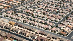 Suburban housing in Las Vegas Nevada