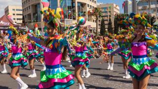 Cyprus, Limassol (Lemesos), Grand Carnival Parade held annually in March, Colourful Parade Participants
