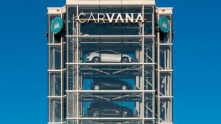 TEMPE, AZ/USA - APRIL 10, 2019: Carvana automobile dealership vending machine. Carvana is an online-only used car dealer.
