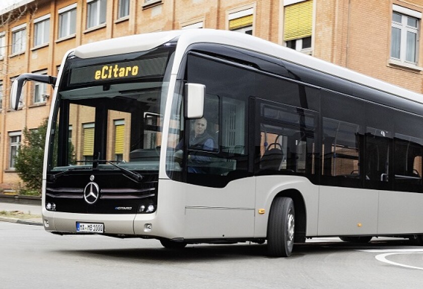 Daimler Mercedes electric bus from media gallery 575x375