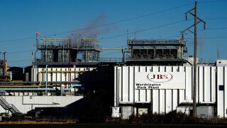 A general view of the JBS USA Worthington pork plant, as the coronavirus disease (COVID-19) outbreak continues in Worthington, Minnesota, U.S., October 28, 2020. REUTERS/Bing Guan
