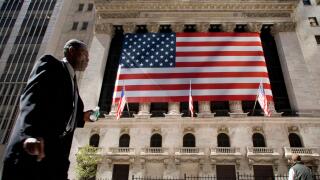 New York Stock Exchange. 11 Wall St. (closed to the public for security reasons). The building of the bag, or simply also called