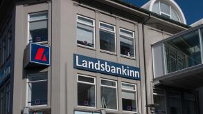 Landsbankinn bank in Reykjavik Iceland