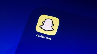 Ostersund, Sweden - Feb 9, 2021: Snapchat app icon. Snapchat is an American multimedia messaging app developed by Snap Inc.