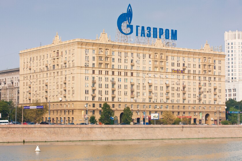 Building Gazprom in Moscow, Russian Federation