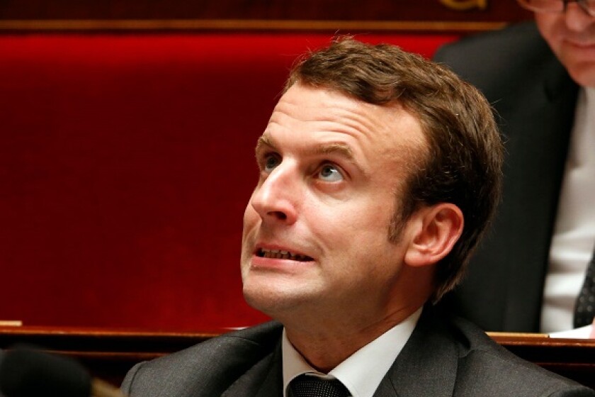 Macron, Emmanuel in 2015 from Alamy 7Dec21 575x375