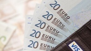 Wallet full of euros