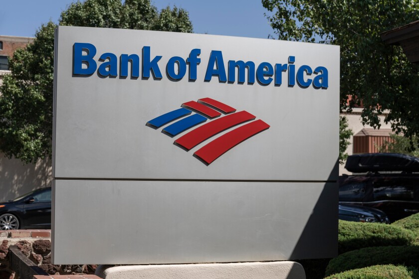 Prescott - Circa September 2021: Bank of America Bank and Loan Branch. Bank of America is also known as BofA or BAC.