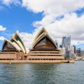 The Sydney Opera House on Bennelong Point, Sydney, New South Wales, Australia