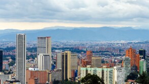 View of the skyline of Bogota, Colombia